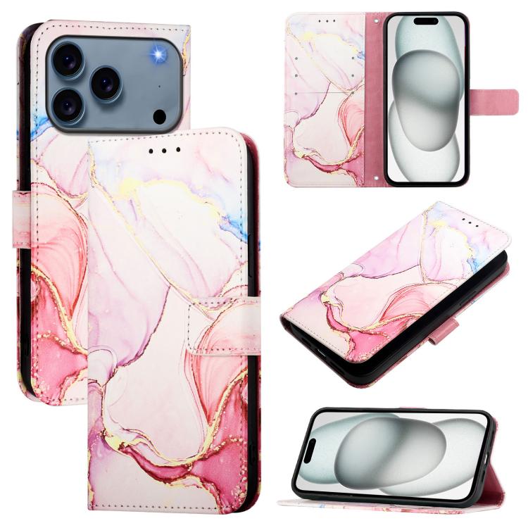 PT003 Marble Pattern Flip Leather Phone Case, For iPhone 17e / 16e, For iPhone 17 Pro Max, For iPhone 17 Pro, For iPhone 17