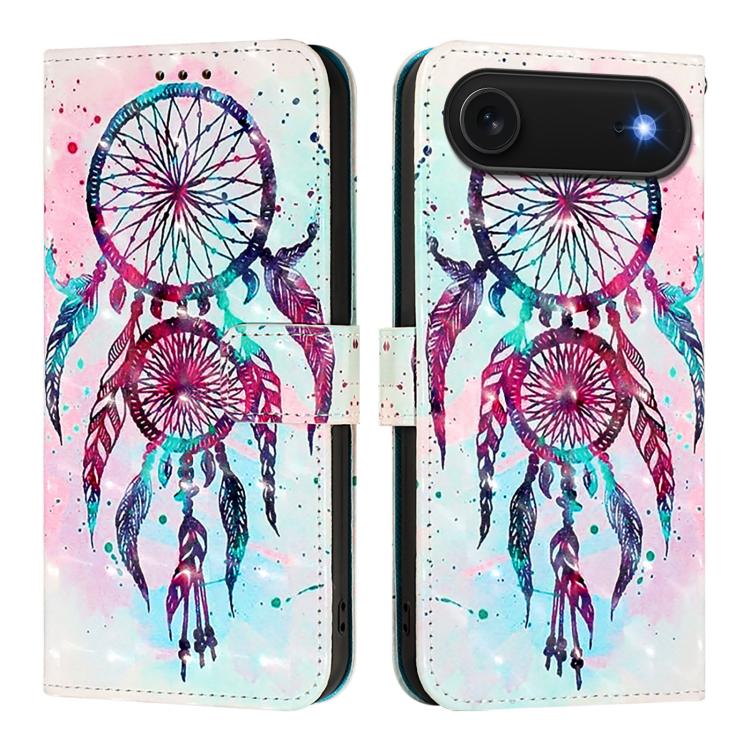 3D Painting Horizontal Flip Leather Phone Case, For iPhone 17, For iPhone Air, For iPhone 16 Pro Max