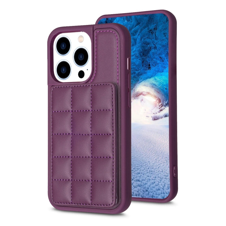 Grid Card Slot Holder Phone Case, For iPhone 14 / 13, For iPhone 15 Plus, For iPhone 14 Pro