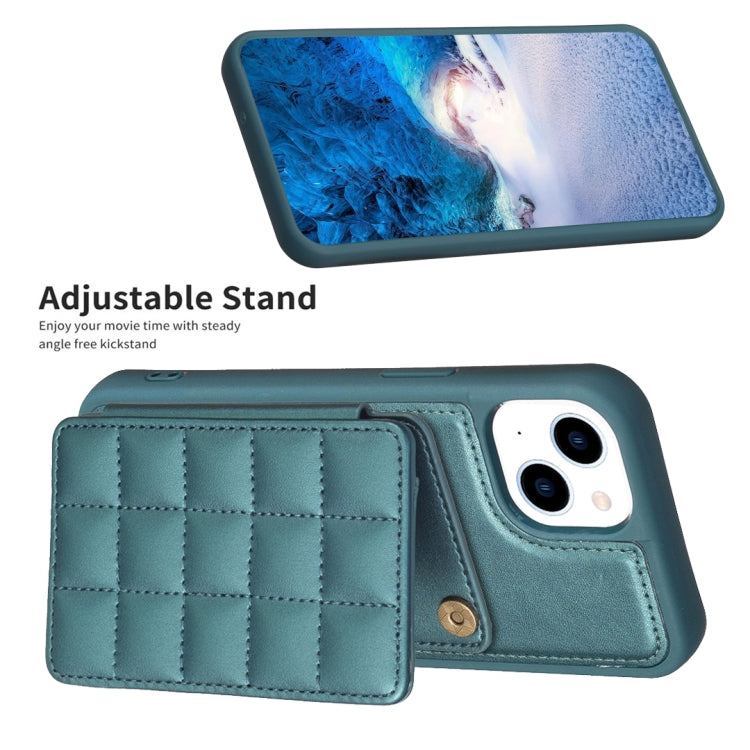 Grid Card Slot Holder Phone Case, For iPhone 14 Pro Max, For iPhone 15, For iPhone SE 2022 / SE 2020 / 8 / 7