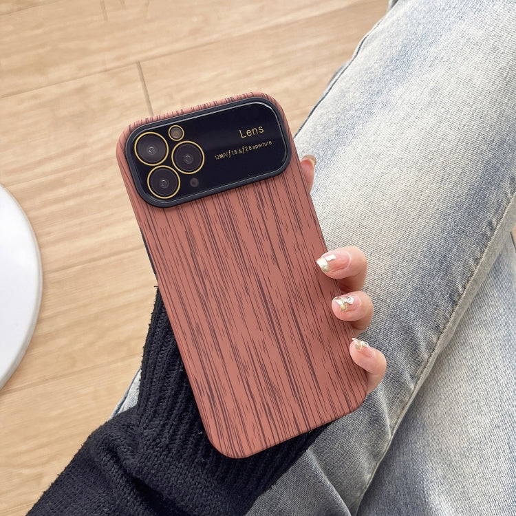 Wood Grain TPU Phone Case with Lens Film, For iPhone 11 Pro