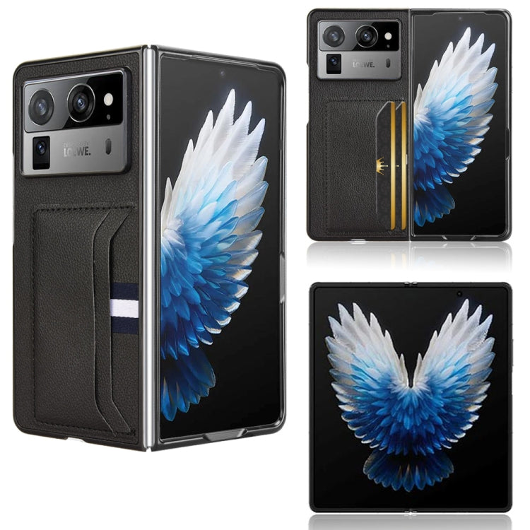 Litchi Texture Card Slots Back Cover Phone Case, For Tecno Phantom V Flip2, For Tecno Phantom V Fold2, For Tecno Phantom V Fold