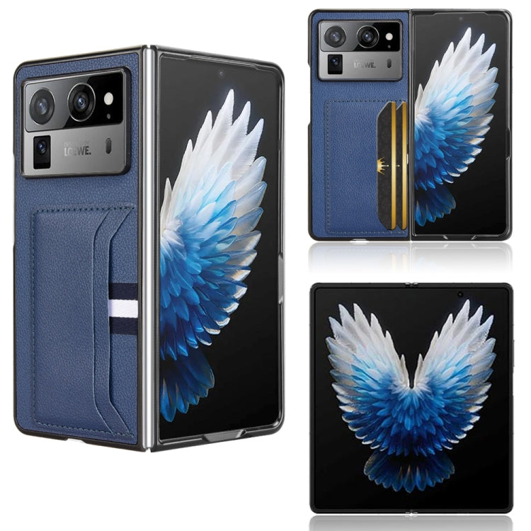 Litchi Texture Card Slots Back Cover Phone Case, For Tecno Phantom V Flip2, For Tecno Phantom V Fold2, For Tecno Phantom V Fold