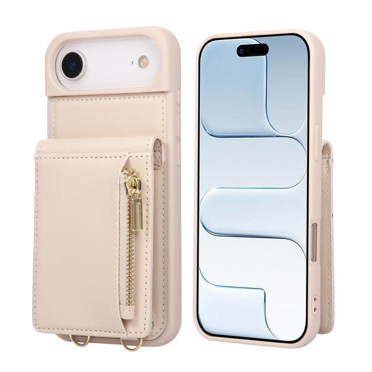 Crossbody Lanyard Zipper Wallet Leather Phone Case, For iPhone 17 Pro Max, For iPhone 17 Pro, For iPhone 17, For iPhone Air