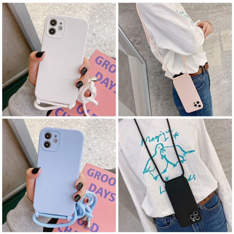 Crossbody Lanyard Liquid Silicone Case, For iPhone 16 Plus