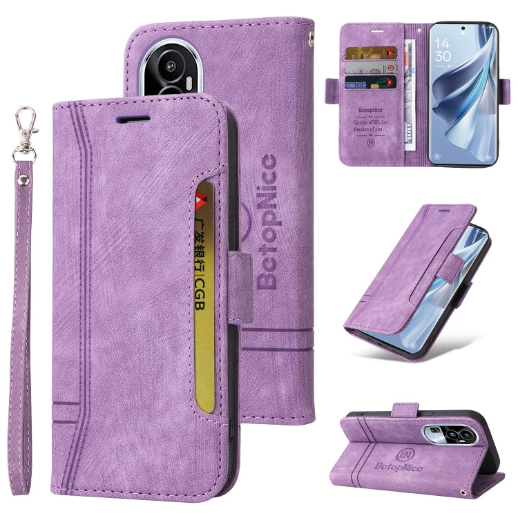 BETOPNICE Dual-side Buckle Leather Phone Case, For OPPO Reno11 5G Global, For OPPO A58 4G, For OPPO Reno10 5G Global/Reno10 Pro 5G Global, For OPPO Reno11 Pro 5G Global