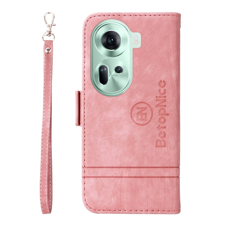 BETOPNICE Dual-side Buckle Leather Phone Case, For OPPO Reno11 5G Global, For OPPO A58 4G, For OPPO Reno10 5G Global/Reno10 Pro 5G Global, For OPPO Reno11 Pro 5G Global