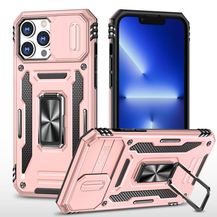 Armor PC + TPU Camera Shield Phone Case, For iPhone 15 Pro Max, For iPhone 15 Pro, For iPhone 15 Plus