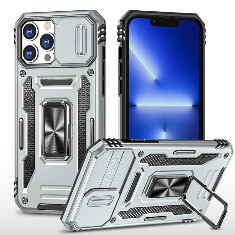 Armor PC + TPU Camera Shield Phone Case, For iPhone 15 Pro Max, For iPhone 15 Pro, For iPhone 15 Plus