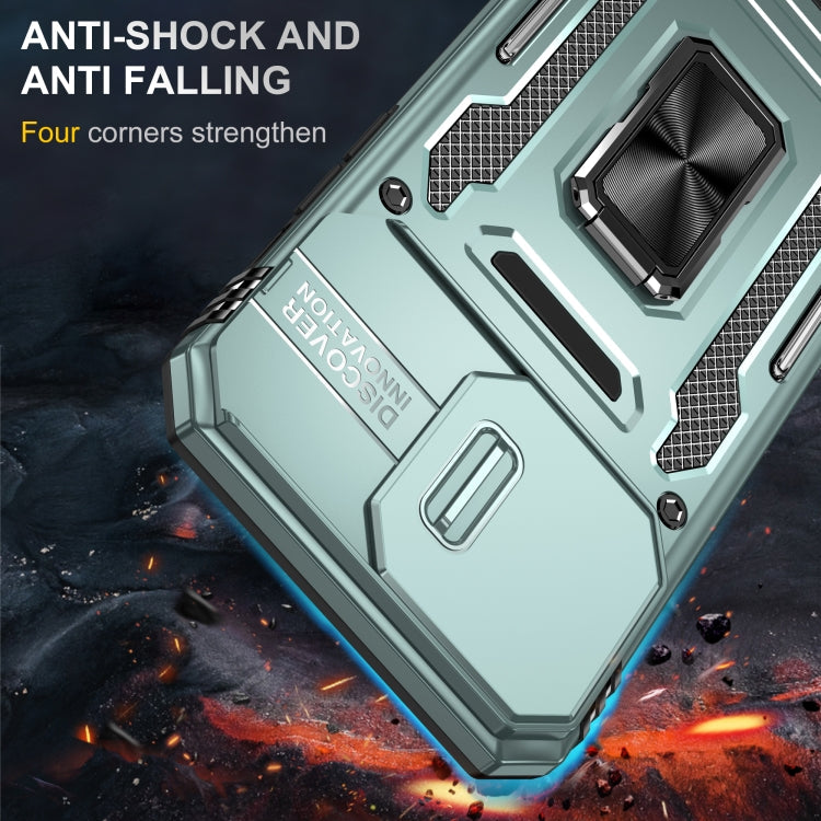 Armor PC + TPU Camera Shield Phone Case, For iPhone 16 Pro, For iPhone 16 Plus, For iPhone 16