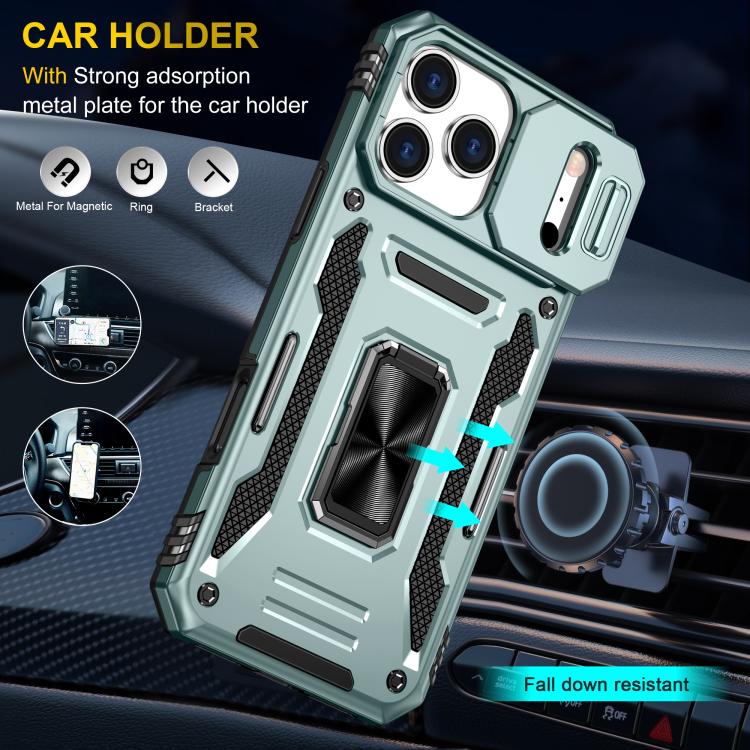 Armor PC + TPU Camera Shield Phone Case, For iPhone 17e / 16e, For iPhone 17 Pro Max, For iPhone 17 Pro