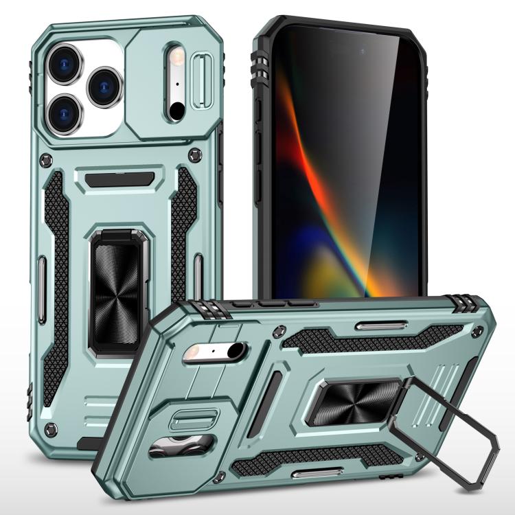 Armor PC + TPU Camera Shield Phone Case, For iPhone 17e / 16e, For iPhone 17 Pro Max, For iPhone 17 Pro