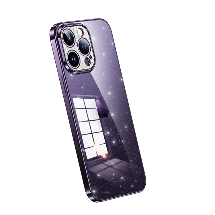 SULADA Electroplated Transparent Glittery TPU Phone Case, For iPhone 14 Plus, For iPhone 15 Pro Max, For iPhone 15 Pro, For iPhone 14, For iPhone 15 Plus, For iPhone 14 Pro