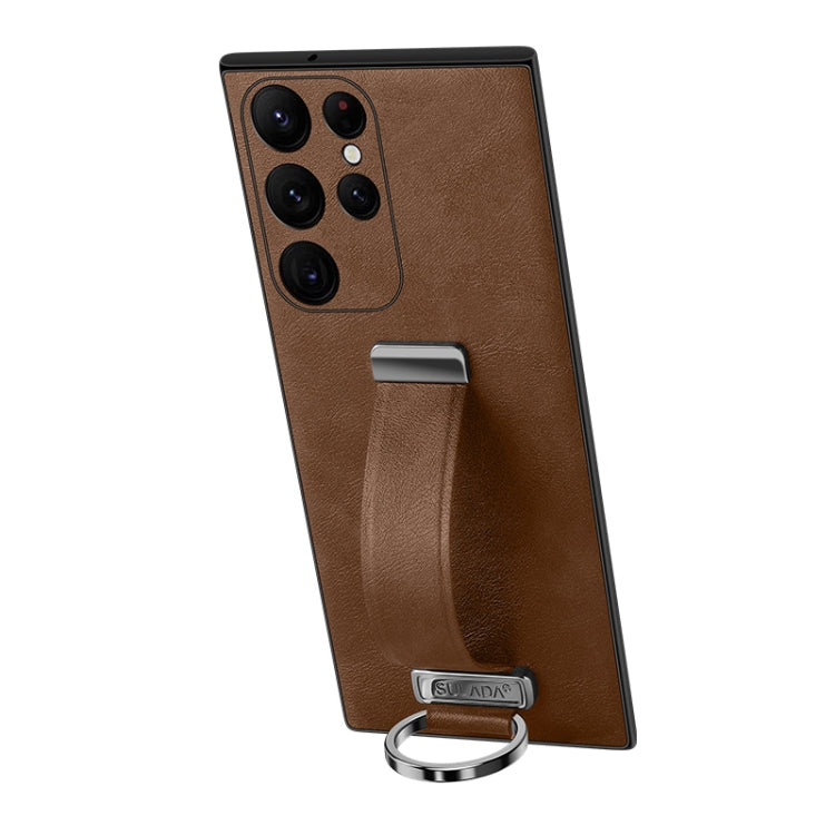 SULADA PC Hybrid Leather Texture Skin Feel Shockproof Phone Case, For Samsung Galaxy S24+ 5G, For Samsung Galaxy S24 5G, For Samsung Galaxy S23 Ultra 5G, For Samsung Galaxy S23+ 5G