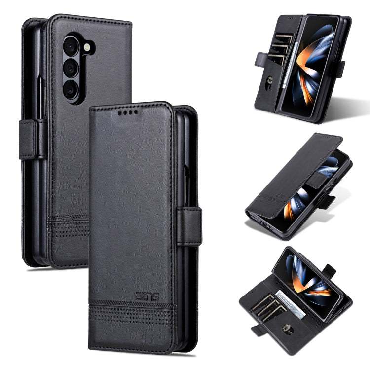 AZNS Magnetic Calf Texture Flip Leather Phone Case, For Samsung Galaxy Z Flip7 FE / Flip6, For Samsung Galaxy Z Fold7 5G, For Samsung Galaxy Z Flip7 5G, For Samsung Galaxy Z Fold6 5G