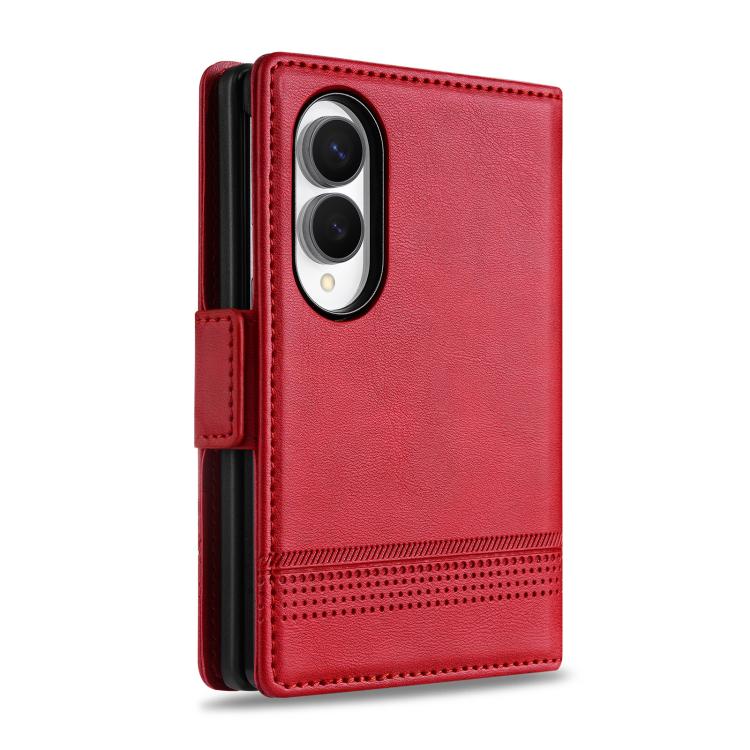 AZNS Magnetic Calf Texture Flip Leather Phone Case, For Samsung Galaxy Z Flip7 FE / Flip6, For Samsung Galaxy Z Fold7 5G, For Samsung Galaxy Z Flip7 5G, For Samsung Galaxy Z Fold6 5G