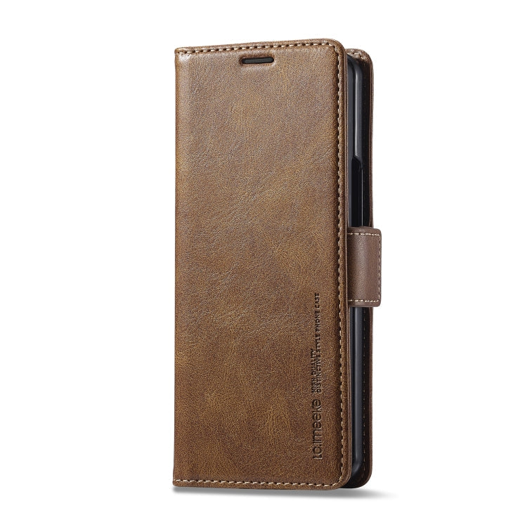 LC.IMEEKE RFID Anti-theft Leather Phone Case, For Samsung Galaxy Z Fold6 5G, For Samsung Galaxy Z Fold5, For Samsung Galaxy Z Flip5