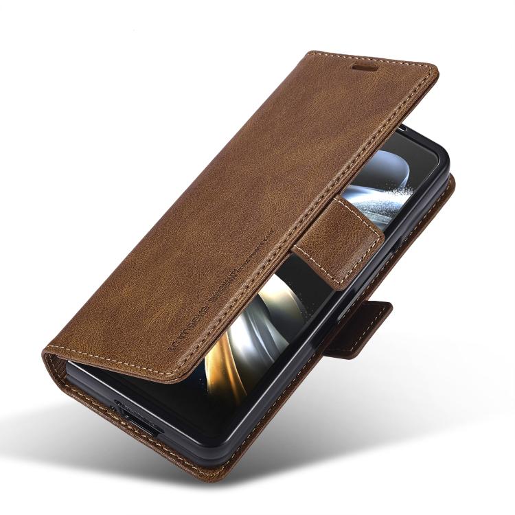 LC.IMEEKE RFID Anti-theft Leather Phone Case, For Samsung Galaxy Z Flip6 / Flip7 FE, For Samsung Galaxy Z Fold7 5G, For Samsung Galaxy Z Flip7 5G, For Samsung Galaxy Z Fold6 5G, For Samsung Galaxy Z Fold5, For Samsung Galaxy Z Flip5