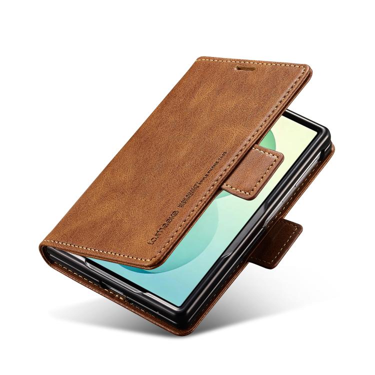 LC.IMEEKE RFID Anti-theft Leather Phone Case, For Samsung Galaxy Z Flip6 / Flip7 FE, For Samsung Galaxy Z Fold7 5G, For Samsung Galaxy Z Flip7 5G, For Samsung Galaxy Z Fold6 5G, For Samsung Galaxy Z Fold5, For Samsung Galaxy Z Flip5