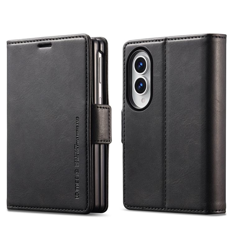LC.IMEEKE RFID Anti-theft Leather Phone Case, For Samsung Galaxy Z Flip6 / Flip7 FE, For Samsung Galaxy Z Fold7 5G, For Samsung Galaxy Z Flip7 5G, For Samsung Galaxy Z Fold6 5G, For Samsung Galaxy Z Fold5, For Samsung Galaxy Z Flip5