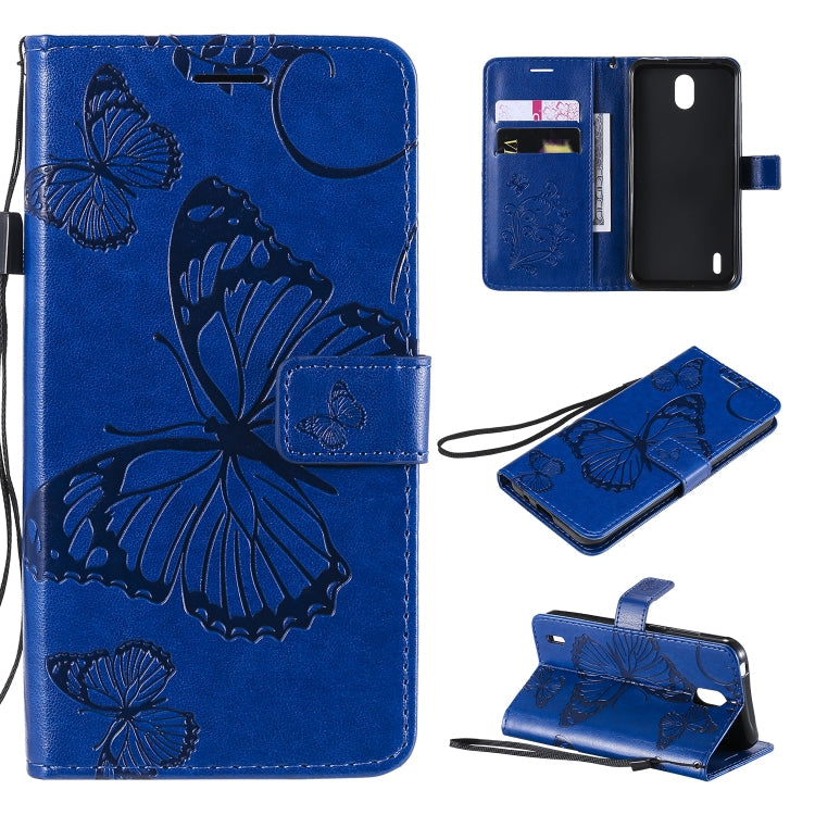 3D Butterflies Embossing Pattern Horizontal Flip Leather Case with Holder & Card Slot & Wallet, For Sony Xperia L4, For Sony Xperia 10 II, For Xiaomi Redmi K30 Pro