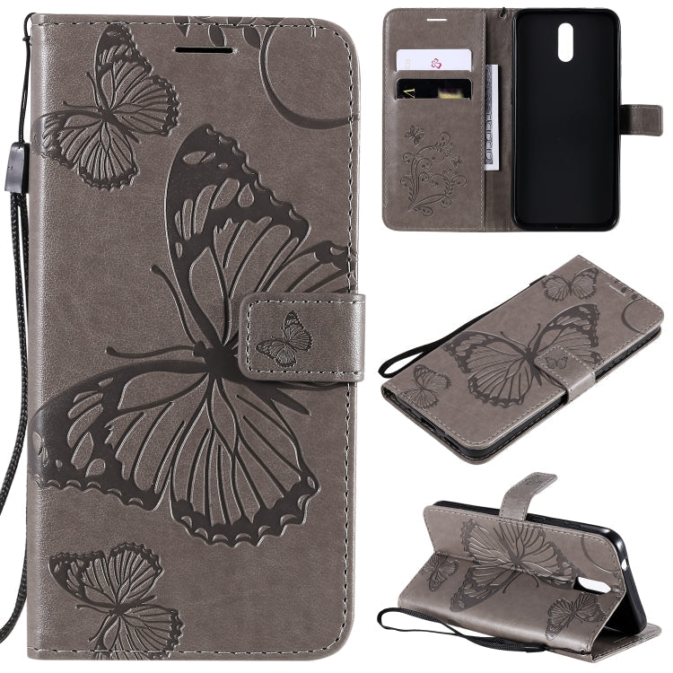 3D Butterflies Embossing Pattern Horizontal Flip Leather Case with Holder & Card Slot & Wallet, For Sony Xperia L4, For Sony Xperia 10 II, For Xiaomi Redmi K30 Pro