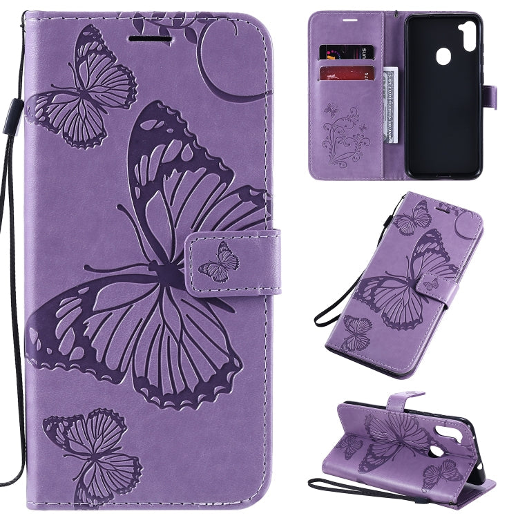 3D Butterflies Embossing Pattern Horizontal Flip Leather Case with Holder & Card Slot & Wallet, For Samsung Galaxy A41, For Samsung Galaxy A51 5G, For Samsung Galaxy A71 5G
