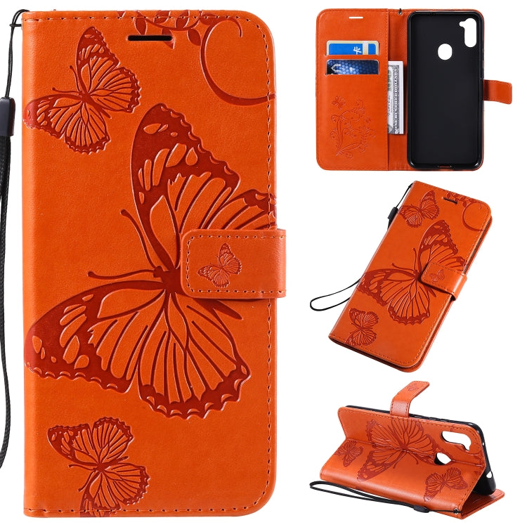 3D Butterflies Embossing Pattern Horizontal Flip Leather Case with Holder & Card Slot & Wallet, For Samsung Galaxy A41, For Samsung Galaxy A51 5G, For Samsung Galaxy A71 5G