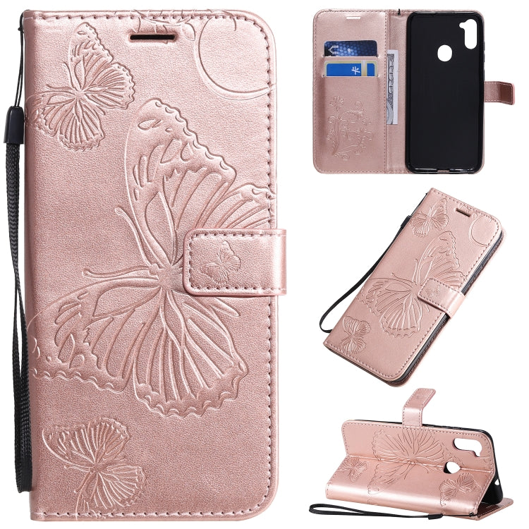 3D Butterflies Embossing Pattern Horizontal Flip Leather Case with Holder & Card Slot & Wallet, For Samsung Galaxy A41, For Samsung Galaxy A51 5G, For Samsung Galaxy A71 5G