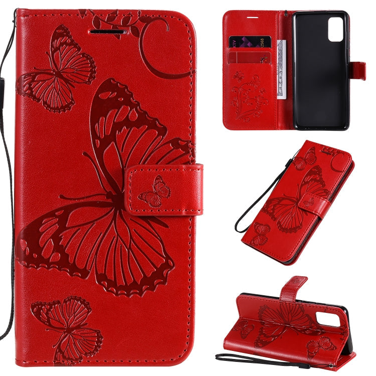 3D Butterflies Embossing Pattern Horizontal Flip Leather Case with Holder & Card Slot & Wallet, For Huawei Nova 7, For Huawei Nova 7 Pro, For Huawei Nova 7 SE / P40 Lite 5G
