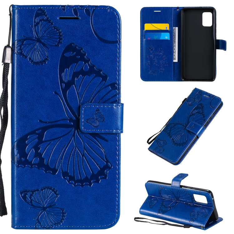 3D Butterflies Embossing Pattern Horizontal Flip Leather Case with Holder & Card Slot & Wallet, For Huawei Nova 7, For Huawei Nova 7 Pro, For Huawei Nova 7 SE / P40 Lite 5G