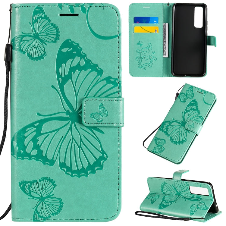 3D Butterflies Embossing Pattern Horizontal Flip Leather Case with Holder & Card Slot & Wallet, For Huawei Y7P / P40 Lite E / Honor 9C, For Huawei P Smart(2020), For Huawei Y5P / Honor 9s
