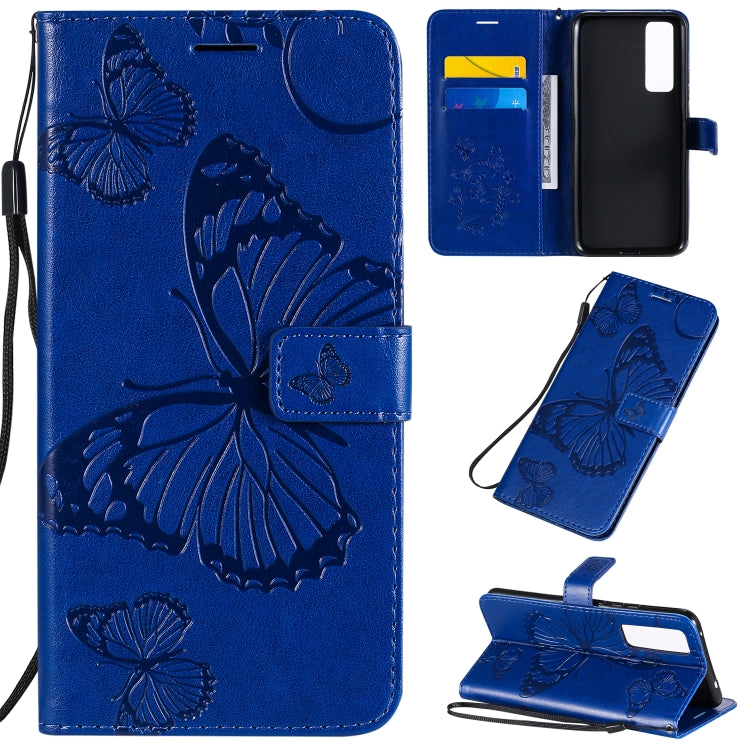 3D Butterflies Embossing Pattern Horizontal Flip Leather Case with Holder & Card Slot & Wallet, For Huawei Y7P / P40 Lite E / Honor 9C, For Huawei P Smart(2020), For Huawei Y5P / Honor 9s