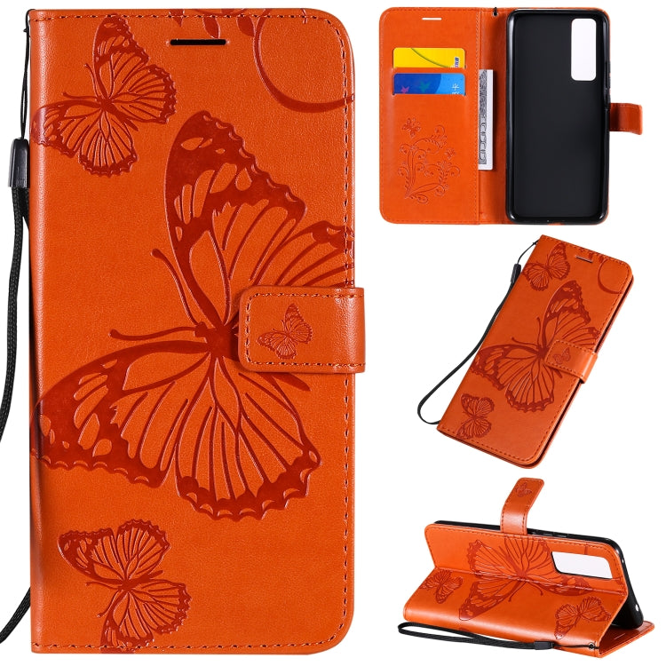 3D Butterflies Embossing Pattern Horizontal Flip Leather Case with Holder & Card Slot & Wallet, For Huawei Y7P / P40 Lite E / Honor 9C, For Huawei P Smart(2020), For Huawei Y5P / Honor 9s
