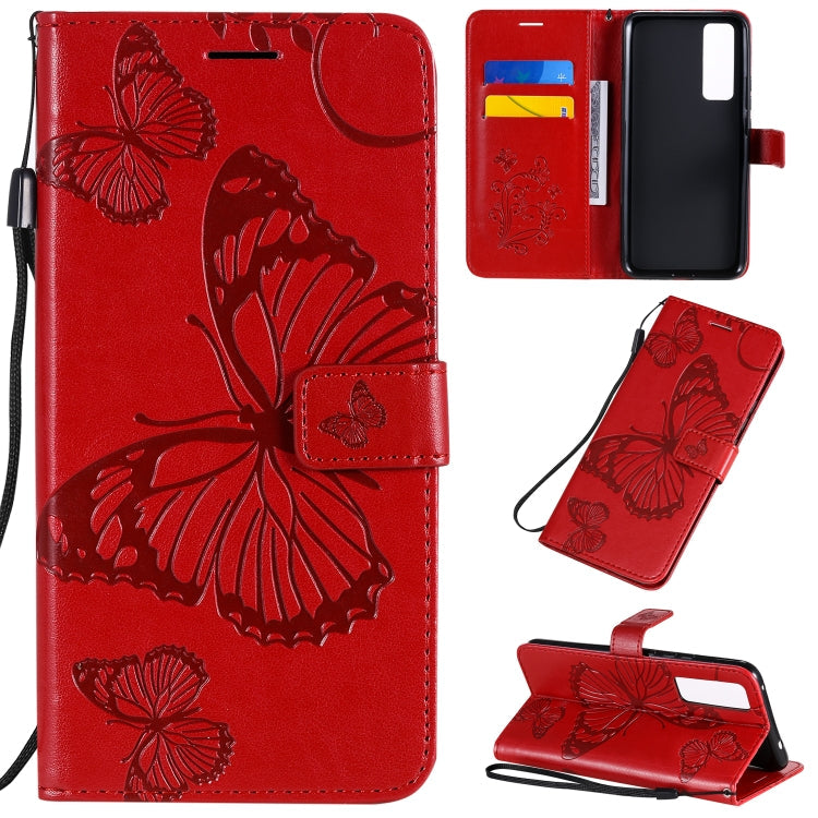 3D Butterflies Embossing Pattern Horizontal Flip Leather Case with Holder & Card Slot & Wallet, For Huawei Y7P / P40 Lite E / Honor 9C, For Huawei P Smart(2020), For Huawei Y5P / Honor 9s