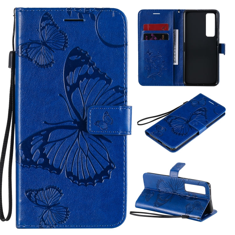 3D Butterflies Embossing Pattern Horizontal Flip Leather Case with Holder & Card Slot & Wallet, For Huawei Y7P / P40 Lite E / Honor 9C, For Huawei P Smart(2020), For Huawei Y5P / Honor 9s
