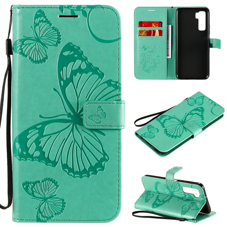 3D Butterflies Embossing Pattern Horizontal Flip Leather Case with Holder & Card Slot & Wallet, For Huawei Y7P / P40 Lite E / Honor 9C, For Huawei P Smart(2020), For Huawei Y5P / Honor 9s