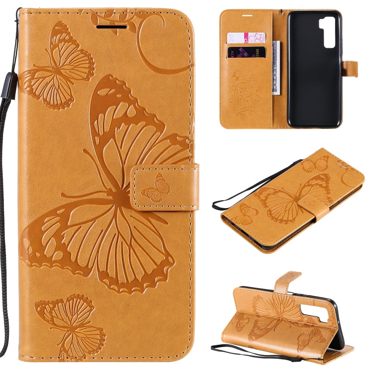 3D Butterflies Embossing Pattern Horizontal Flip Leather Case with Holder & Card Slot & Wallet, For Huawei Y7P / P40 Lite E / Honor 9C, For Huawei P Smart(2020), For Huawei Y5P / Honor 9s