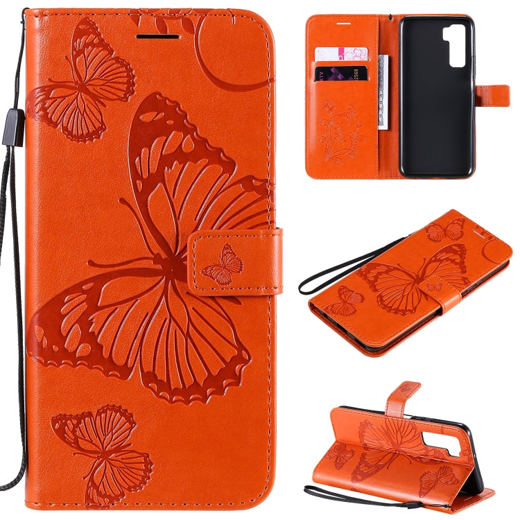 3D Butterflies Embossing Pattern Horizontal Flip Leather Case with Holder & Card Slot & Wallet, For Huawei Y7P / P40 Lite E / Honor 9C, For Huawei P Smart(2020), For Huawei Y5P / Honor 9s