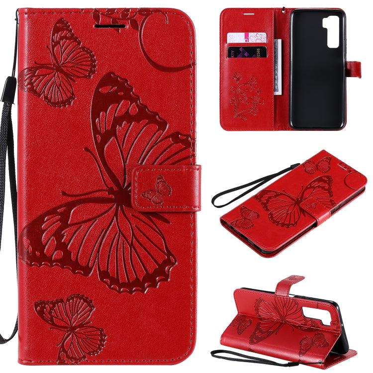 3D Butterflies Embossing Pattern Horizontal Flip Leather Case with Holder & Card Slot & Wallet, For Huawei Y7P / P40 Lite E / Honor 9C, For Huawei P Smart(2020), For Huawei Y5P / Honor 9s
