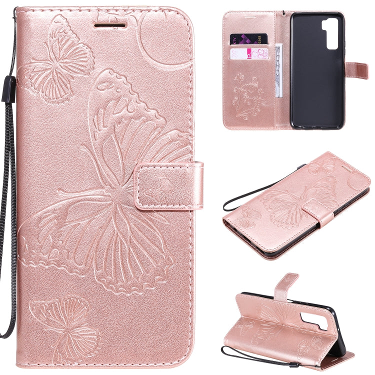 3D Butterflies Embossing Pattern Horizontal Flip Leather Case with Holder & Card Slot & Wallet, For Huawei Y7P / P40 Lite E / Honor 9C, For Huawei P Smart(2020), For Huawei Y5P / Honor 9s