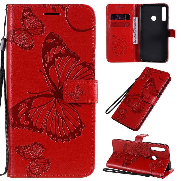 3D Butterflies Embossing Pattern Horizontal Flip Leather Case with Holder & Card Slot & Wallet, For Huawei Y6P, For Huawei Honor 9A, For Huawei Honor 30 Pro / 30 Pro Plus