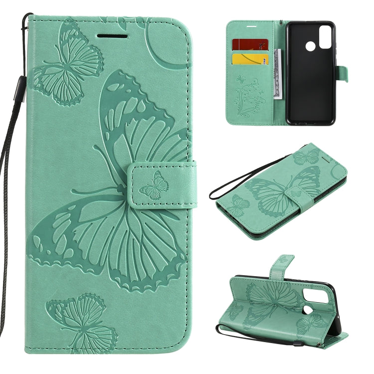 3D Butterflies Embossing Pattern Horizontal Flip Leather Case with Holder & Card Slot & Wallet, For Huawei Y6P, For Huawei Honor 9A, For Huawei Honor 30 Pro / 30 Pro Plus