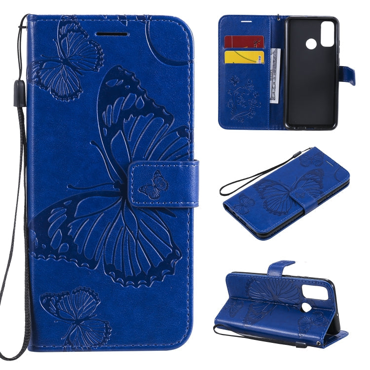 3D Butterflies Embossing Pattern Horizontal Flip Leather Case with Holder & Card Slot & Wallet, For Huawei Y6P, For Huawei Honor 9A, For Huawei Honor 30 Pro / 30 Pro Plus