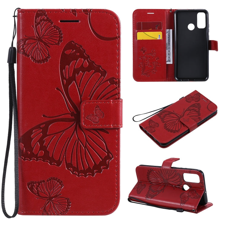 3D Butterflies Embossing Pattern Horizontal Flip Leather Case with Holder & Card Slot & Wallet, For Huawei Y6P, For Huawei Honor 9A, For Huawei Honor 30 Pro / 30 Pro Plus