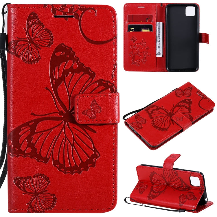 3D Butterflies Embossing Pattern Horizontal Flip Leather Case with Holder & Card Slot & Wallet, For Huawei Y6P, For Huawei Honor 9A, For Huawei Honor 30 Pro / 30 Pro Plus