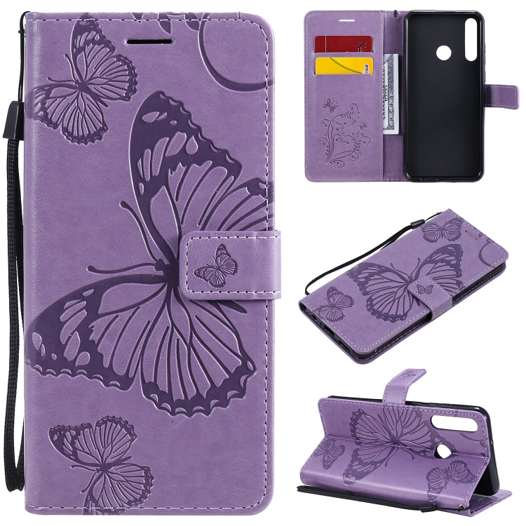 3D Butterflies Embossing Pattern Horizontal Flip Leather Case with Holder & Card Slot & Wallet, For Huawei Honor 30, For Huawei Honor Play 4T Pro