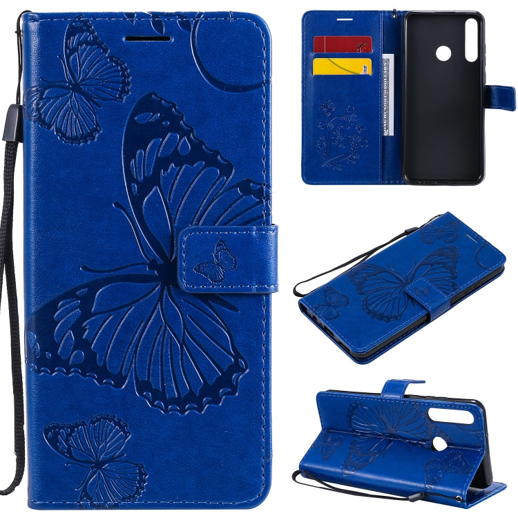 3D Butterflies Embossing Pattern Horizontal Flip Leather Case with Holder & Card Slot & Wallet, For Huawei Honor 30, For Huawei Honor Play 4T Pro