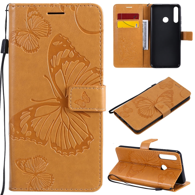3D Butterflies Embossing Pattern Horizontal Flip Leather Case with Holder & Card Slot & Wallet, For Huawei Honor 30, For Huawei Honor Play 4T Pro