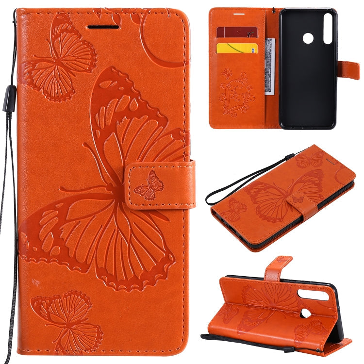 3D Butterflies Embossing Pattern Horizontal Flip Leather Case with Holder & Card Slot & Wallet, For Huawei Honor 30, For Huawei Honor Play 4T Pro